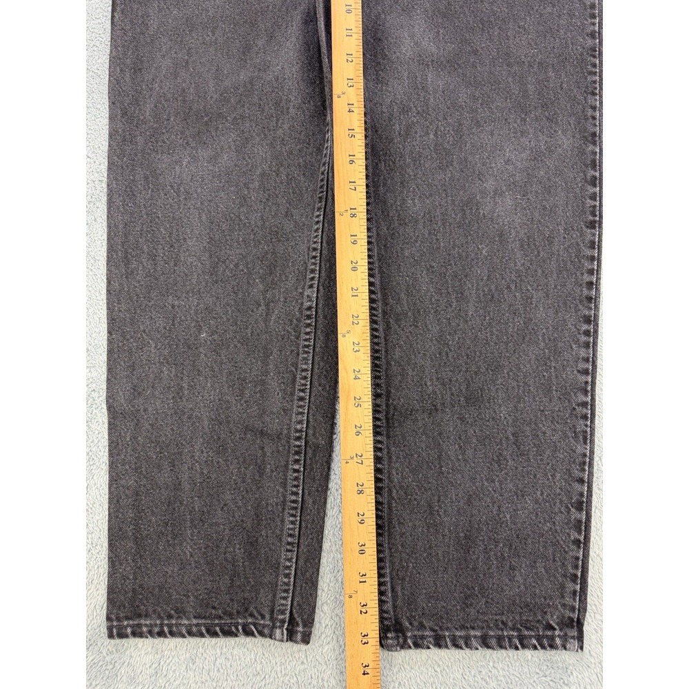 VTG Levis 550 Jeans Men 36x34 Fits 34x34 Black 93 Denim Grunge‎ Red Batwing USA - Picture 6 of 9